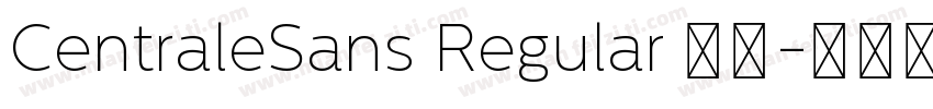 CentraleSans Regular 普通字体转换